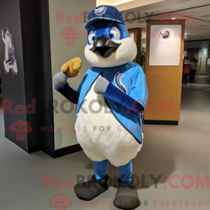 Cream Blue Jay maskot...