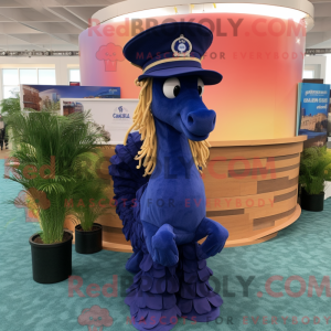 Navy Sea Horse maskot...