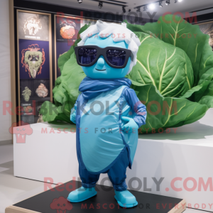 Sky Blue Cabbage maskot...