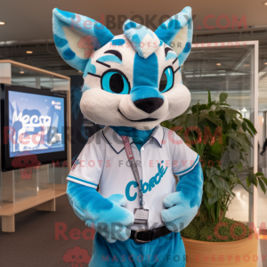 Disfraz de mascota Cyan...