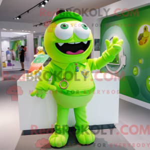 Lime Green Candy Box maskot...