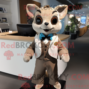 Tan Flying Squirrel mascot...