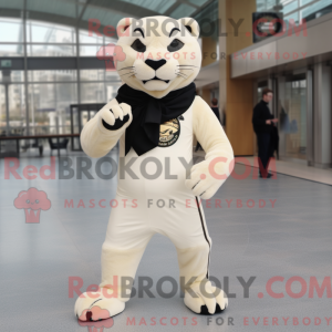 Cream Panther mascotte...