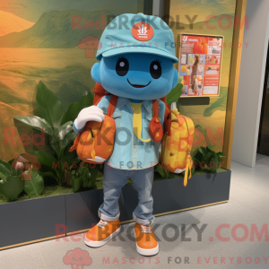 Cyan Mandarin mascot...