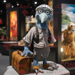 Grå Dodo Bird maskot...