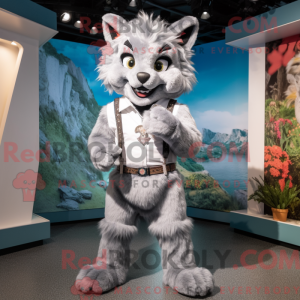 Grauer Luchs Maskottchen...