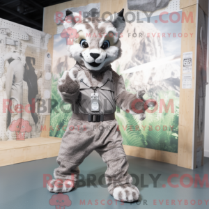 Grauer Luchs Maskottchen...
