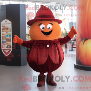 Maroon Pumpkin mascot...