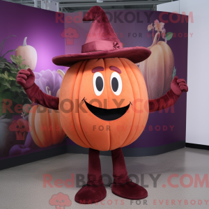 Maroon Pumpkin maskot...