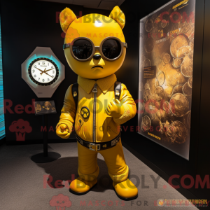 Gelbe Sanduhr Maskottchen...