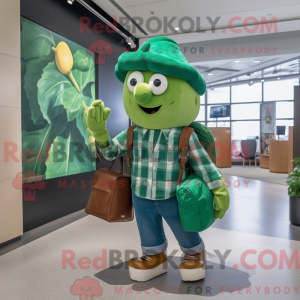 Green Beet mascot costume...