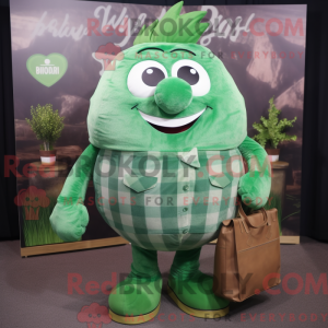 Green Beet mascot costume...
