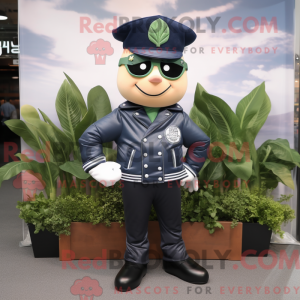 Navy Spinach mascot costume...