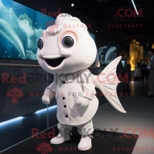White Goldfish mascot...