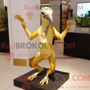 Gold Archeopteryx mascot...