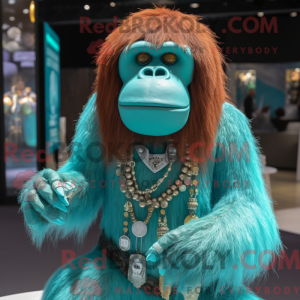 Turquoise orang-oetan...