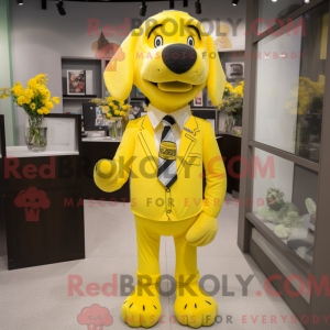 Lemon Yellow Dog mascot...