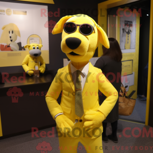 Lemon Yellow Dog mascot...