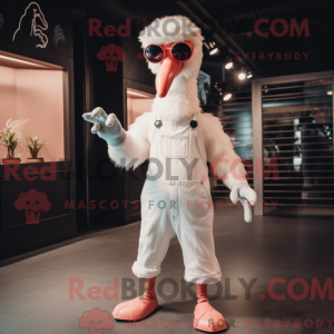 White Flamingo mascot...