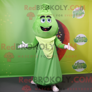 Green Falafel mascot...