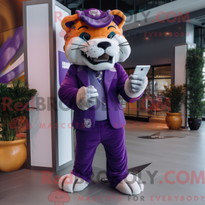 Lilla Smilodon maskot...