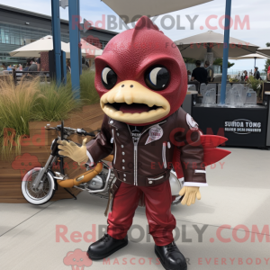 Postava maskota Maroon Fish...