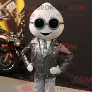 Silver Pear mascot costume...