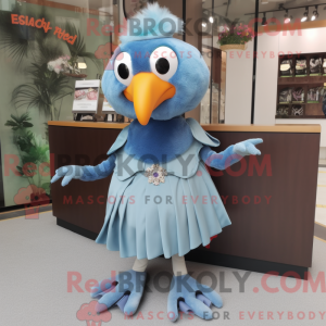 Sky Blue Crow mascot...