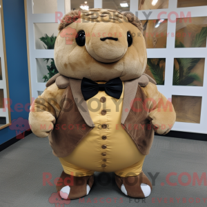 Brown Glyptodon mascot...