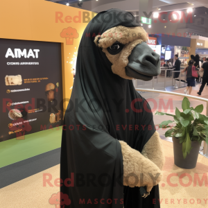 Black Camel mascot costume...