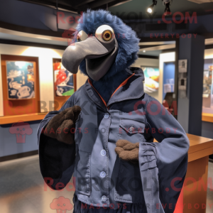 Navy Dodo Bird mascot...