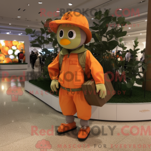 Orange Plum mascot costume...