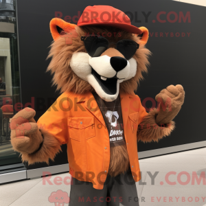 Orange Say Wolf mascot...