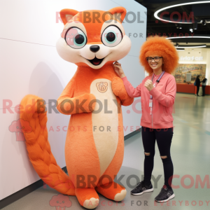 Peach Mongoose Maskottchen...