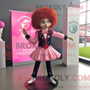 Pink Irish Dancer mascot...