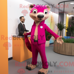 Magenta Meerkat mascot...