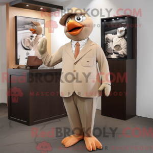 Maskottchenkostüm Tan Dove...