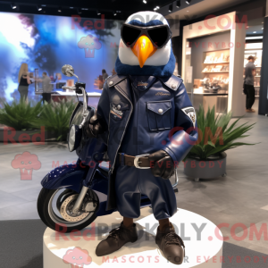 Navy Quail maskot kostume...