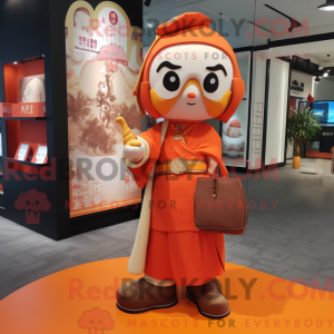 Mandarin maskot drakt...