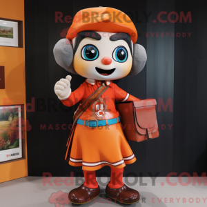 Mandarin mascot costume...