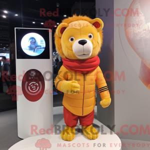 Lion mascot costume...