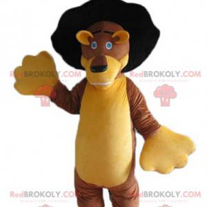 Blød og sød brun og gul løve maskot - Redbrokoly.com