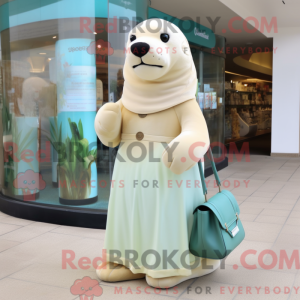 Cream Sea Lion mascot...