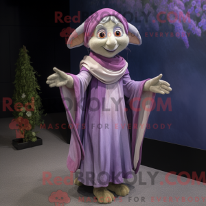 Lavender Elf mascot costume...
