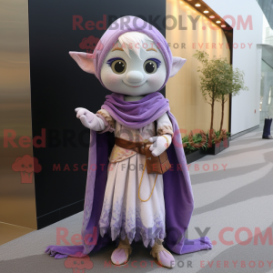 Lavendelelfe-Maskottchenkos...