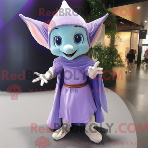 Lavender Elf mascot costume...