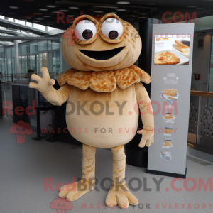 Tan Crab Cakes mascot...
