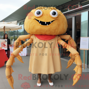 Tan Crab Cakes mascot...