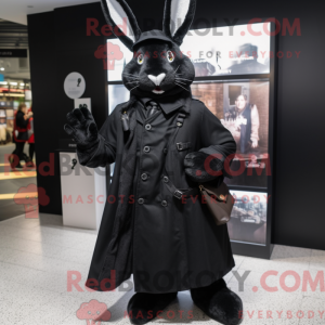 Black Rabbit mascot costume...