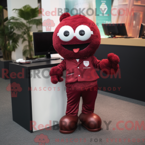 Maroon Computer maskot...